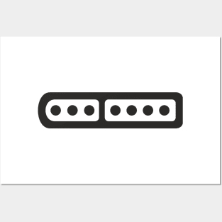 snes joypad port shape design Posters and Art